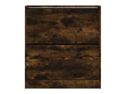 Zapatero roble ahumado 80x21x87,5 cm madera de ingeniería
