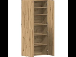 Zapatero Roble artesanal 80x35,5x180 cm Madera de ingeniería
