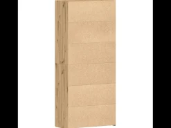 Zapatero Roble artesanal 80x35,5x180 cm Madera de ingeniería