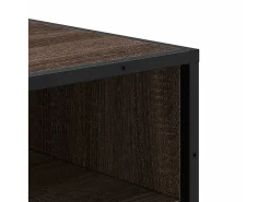Zapatero roble marrón 48x38x97,5 cm madera de ingeniería