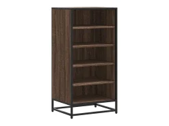 Zapatero roble marrón 48x38x97,5 cm madera de ingeniería