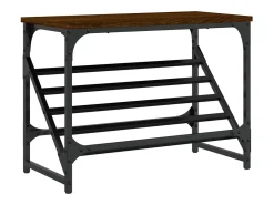 Zapatero roble marrón 60x30x45 cm madera de ingeniería