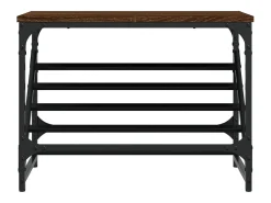 Zapatero roble marrón 60x30x45 cm madera de ingeniería