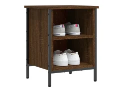 Zapatero roble marrón 38x35x50 cm madera de ingeniería