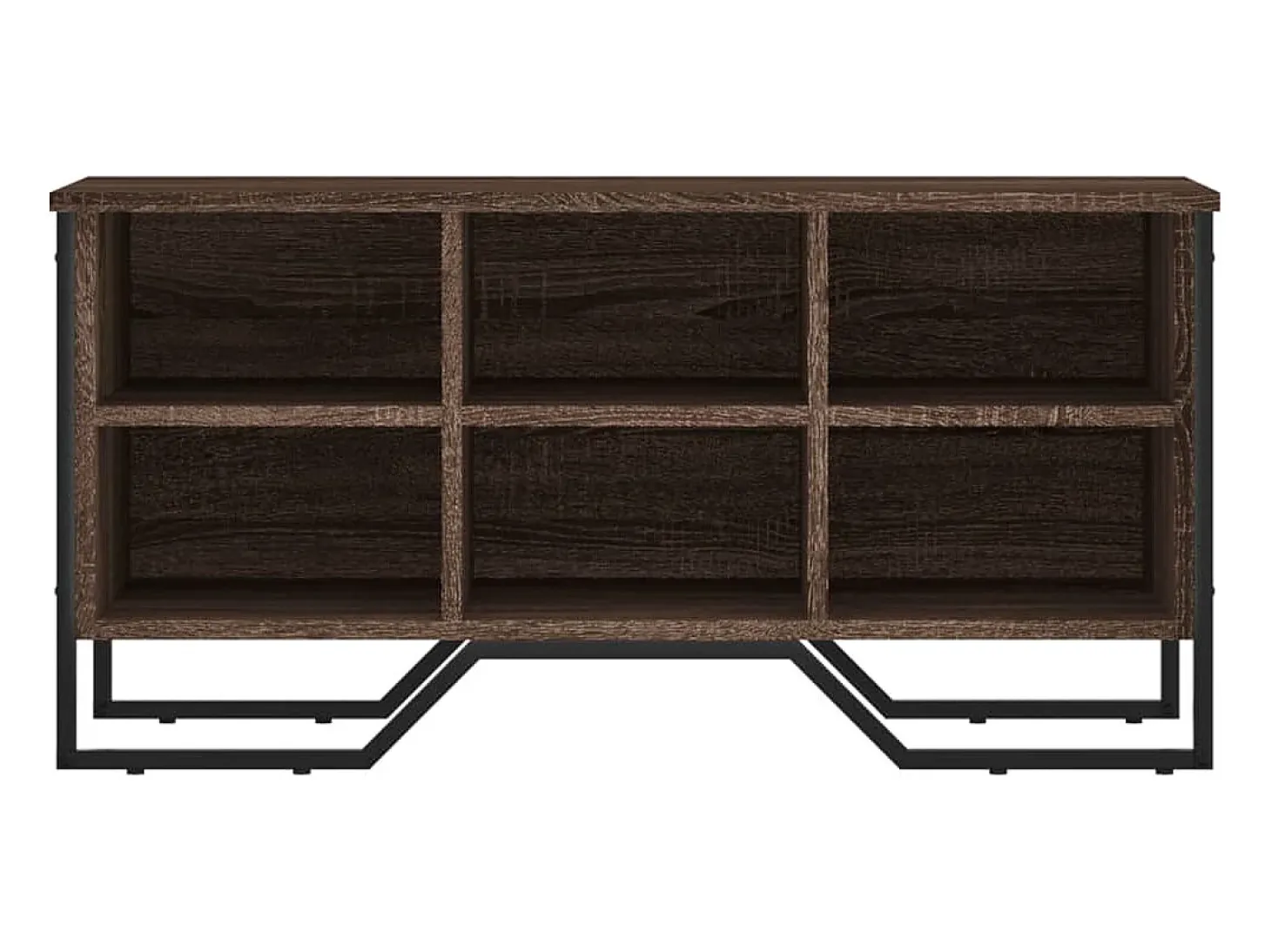 Zapatero roble marrón 90x38x45,5 cm madera de ingeniería