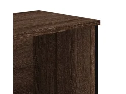 Zapatero roble marrón 90x38x45,5 cm madera de ingeniería