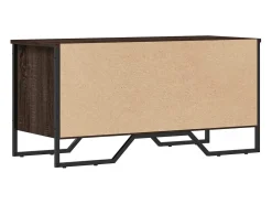 Zapatero roble marrón 90x38x45,5 cm madera de ingeniería