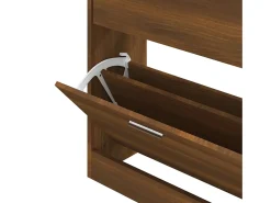 Zapatero Roble marrón 63x24x81 cm Madera de ingeniería