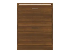 Zapatero Roble marrón 63x24x81 cm Madera de ingeniería