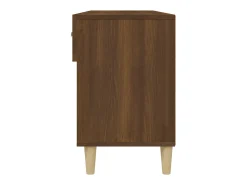 Zapatero Roble marrón 102x35x55 cm Madera de ingeniería
