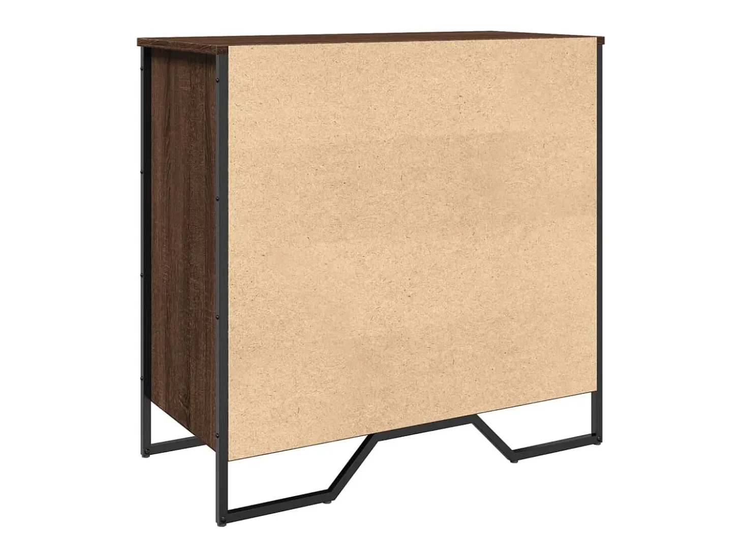 Zapatero roble marrón 80x38x78 cm madera de ingeniería