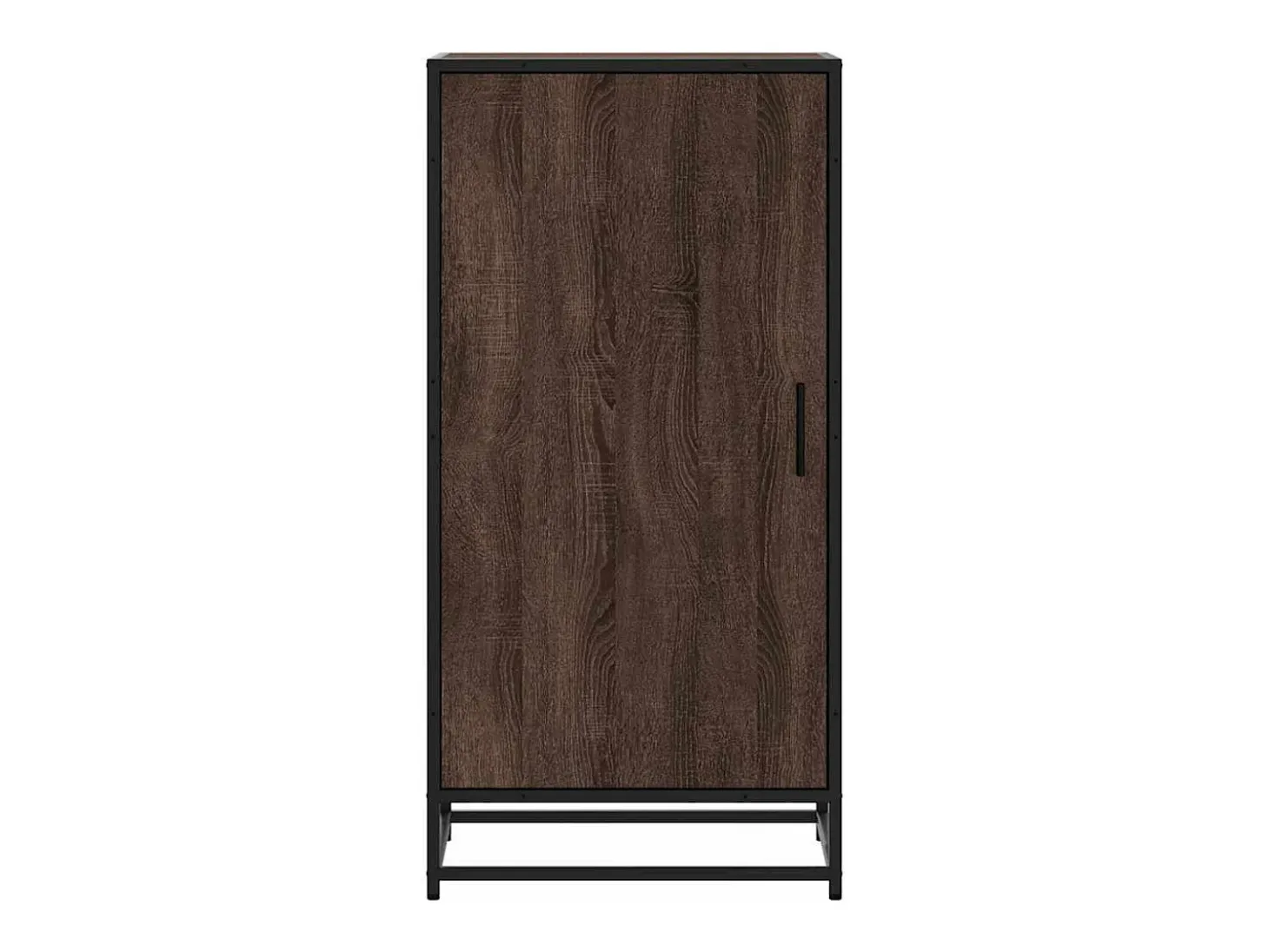 Zapatero roble marrón 48x38x97,5 cm madera de ingeniería