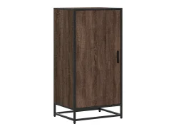Zapatero roble marrón 48x38x97,5 cm madera de ingeniería