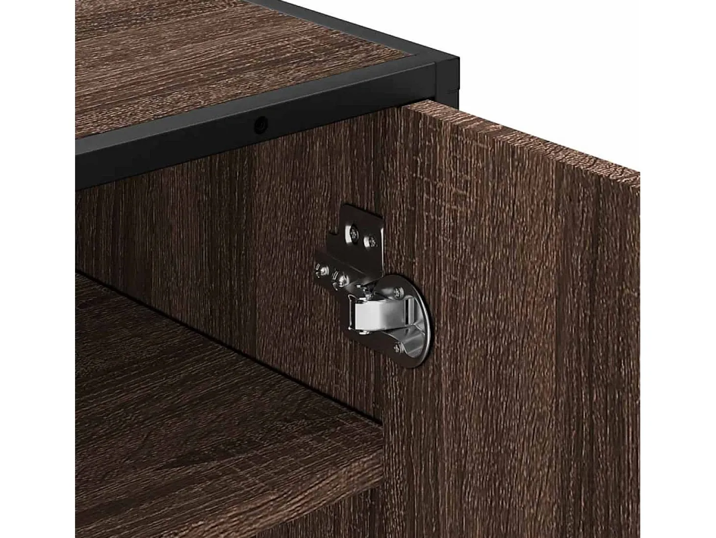 Zapatero roble marrón 48x38x97,5 cm madera de ingeniería