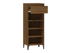 Zapatero Roble marrón 40x36x105 cm Madera de ingeniería