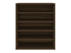 Zapatero Roble marrón 60x35x70 cm Madera de ingeniería