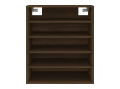 Zapatero Roble marrón 60x35x70 cm Madera de ingeniería