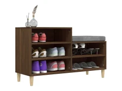 Zapatero Roble marrón 102x36x60cm Madera de ingeniería