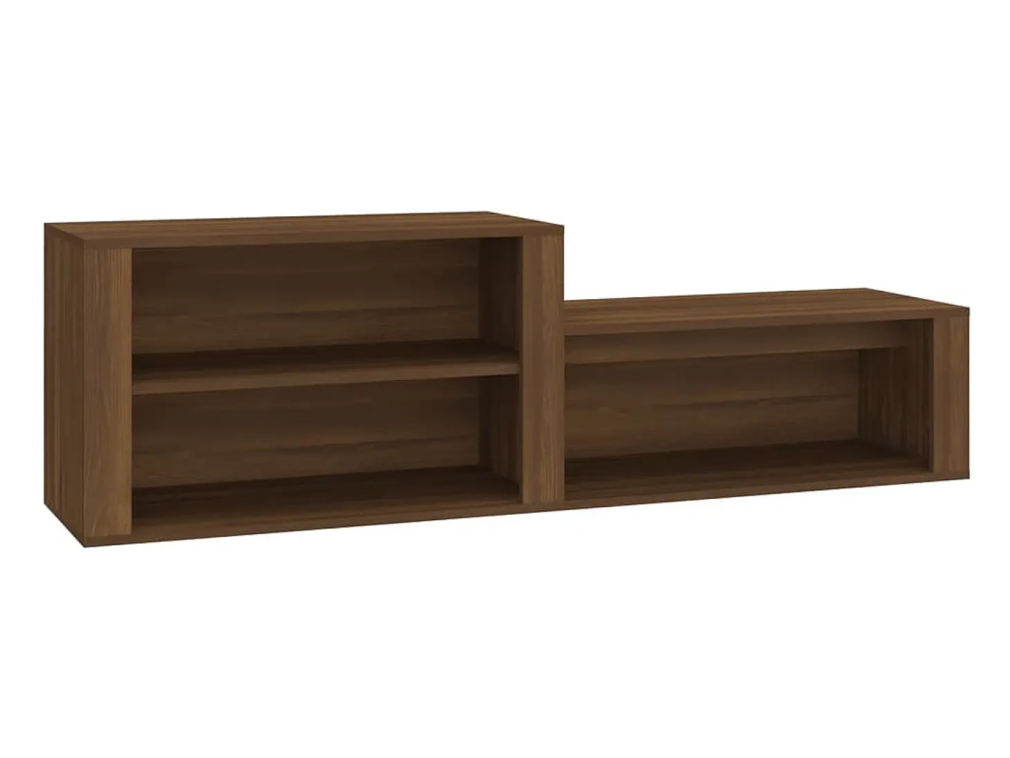 Zapatero Roble marrón 150x35x45cm Madera de ingeniería