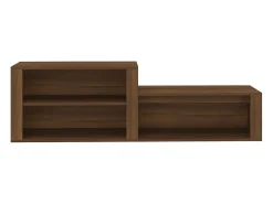 Zapatero Roble marrón 150x35x45cm Madera de ingeniería