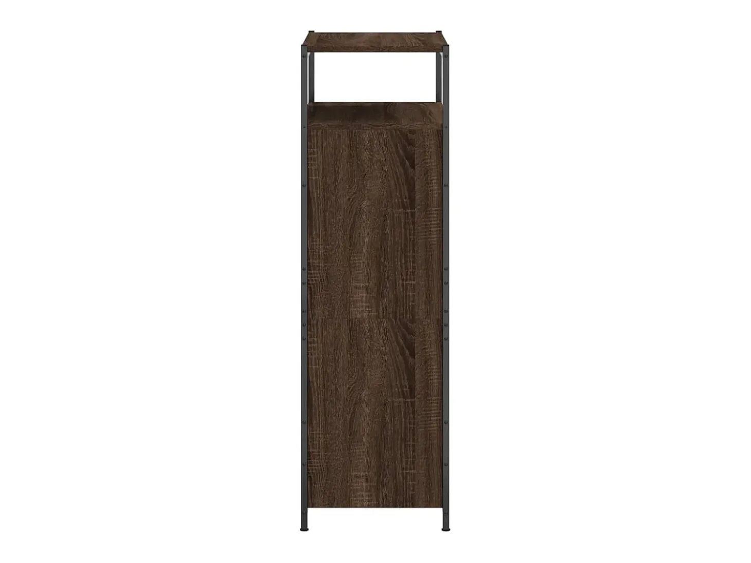 Zapatero roble marrón 60x34x112cm madera de ingeniería
