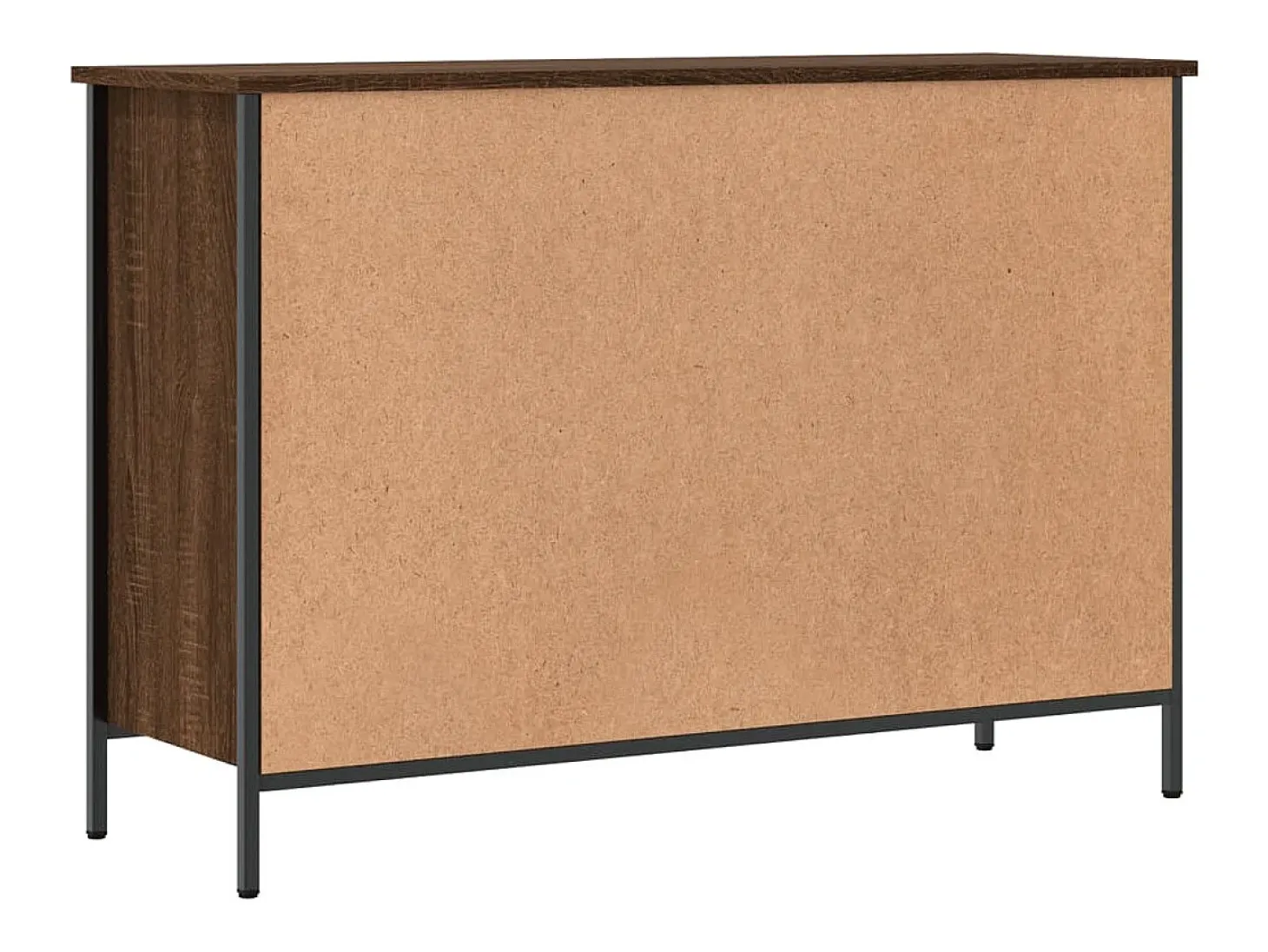 Zapatero roble marrón 100x35x70cm madera de ingeniería