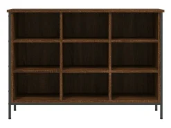 Zapatero roble marrón 100x35x70cm madera de ingeniería