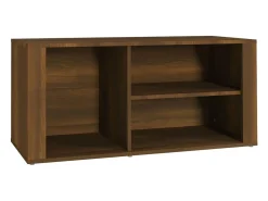 Zapatero Roble marrón 100x35x45cm Madera de ingeniería