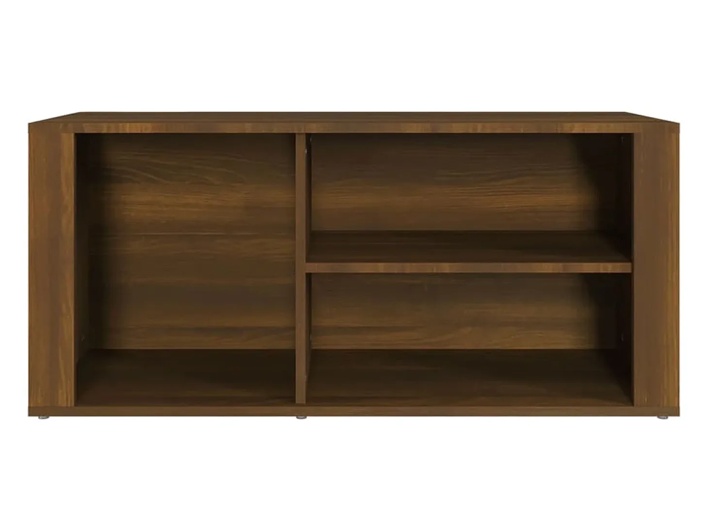 Zapatero Roble marrón 100x35x45cm Madera de ingeniería