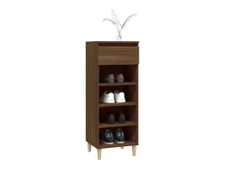 Zapatero Roble marrón 40x36x105cm Madera de ingeniería