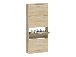 Zapatero Roble 59x17x150 cm Madera de ingeniería