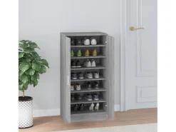 Zapatero Sonoma gris 55x35x108 cm Madera de ingeniería
