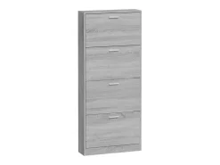 Zapatero Sonoma gris 59x17x150 cm Madera de ingeniería