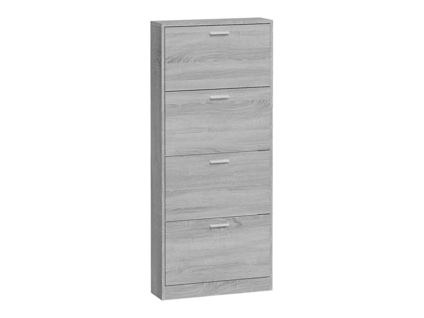 Zapatero Sonoma gris 59x17x150 cm Madera de ingeniería