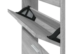 Zapatero Sonoma gris 59x17x150 cm Madera de ingeniería