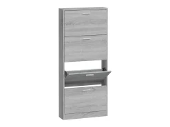 Zapatero Sonoma gris 59x17x150 cm Madera de ingeniería