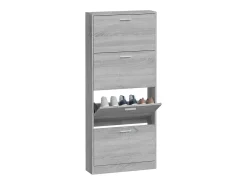 Zapatero Sonoma gris 59x17x150 cm Madera de ingeniería