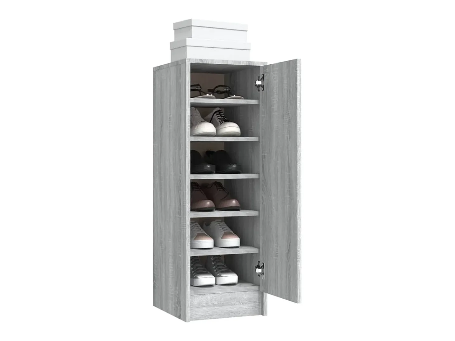 Zapatero Sonoma gris 32x35x92 cm Madera de ingeniería