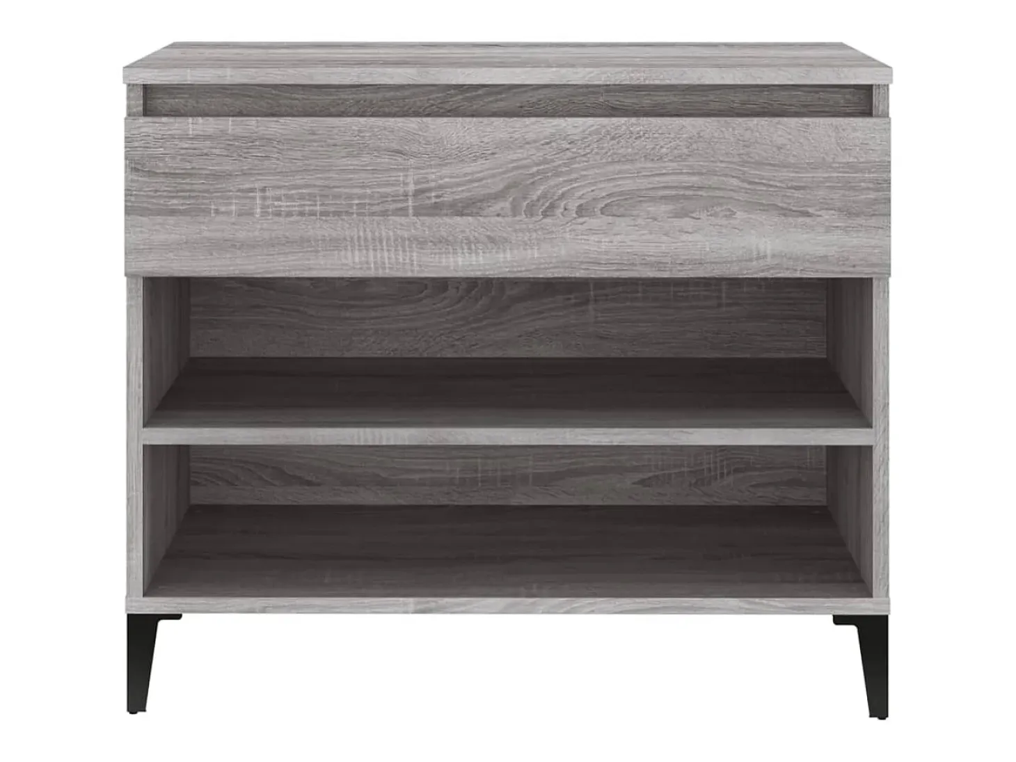 Zapatero Sonoma gris 70x36x60 cm madera de ingeniería