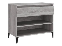 Zapatero Sonoma gris 70x36x60 cm madera de ingeniería