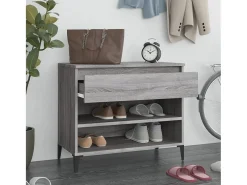 Zapatero Sonoma gris 70x36x60 cm madera de ingeniería
