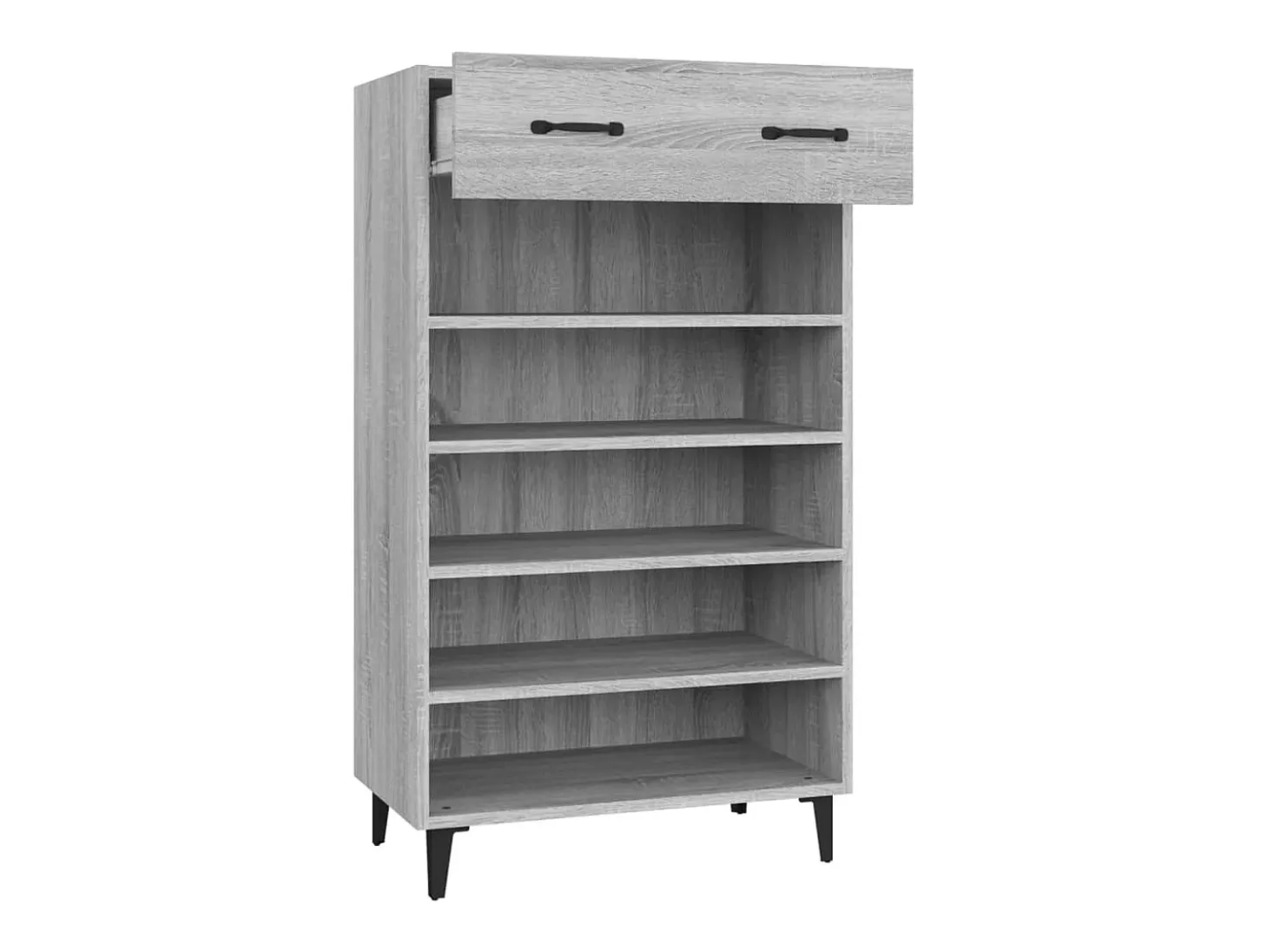 Zapatero Sonoma gris 60x35x105 cm Madera de ingeniería