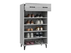 Zapatero Sonoma gris 60x35x105 cm Madera de ingeniería