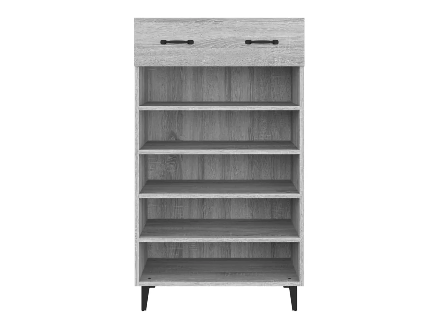 Zapatero Sonoma gris 60x35x105 cm Madera de ingeniería