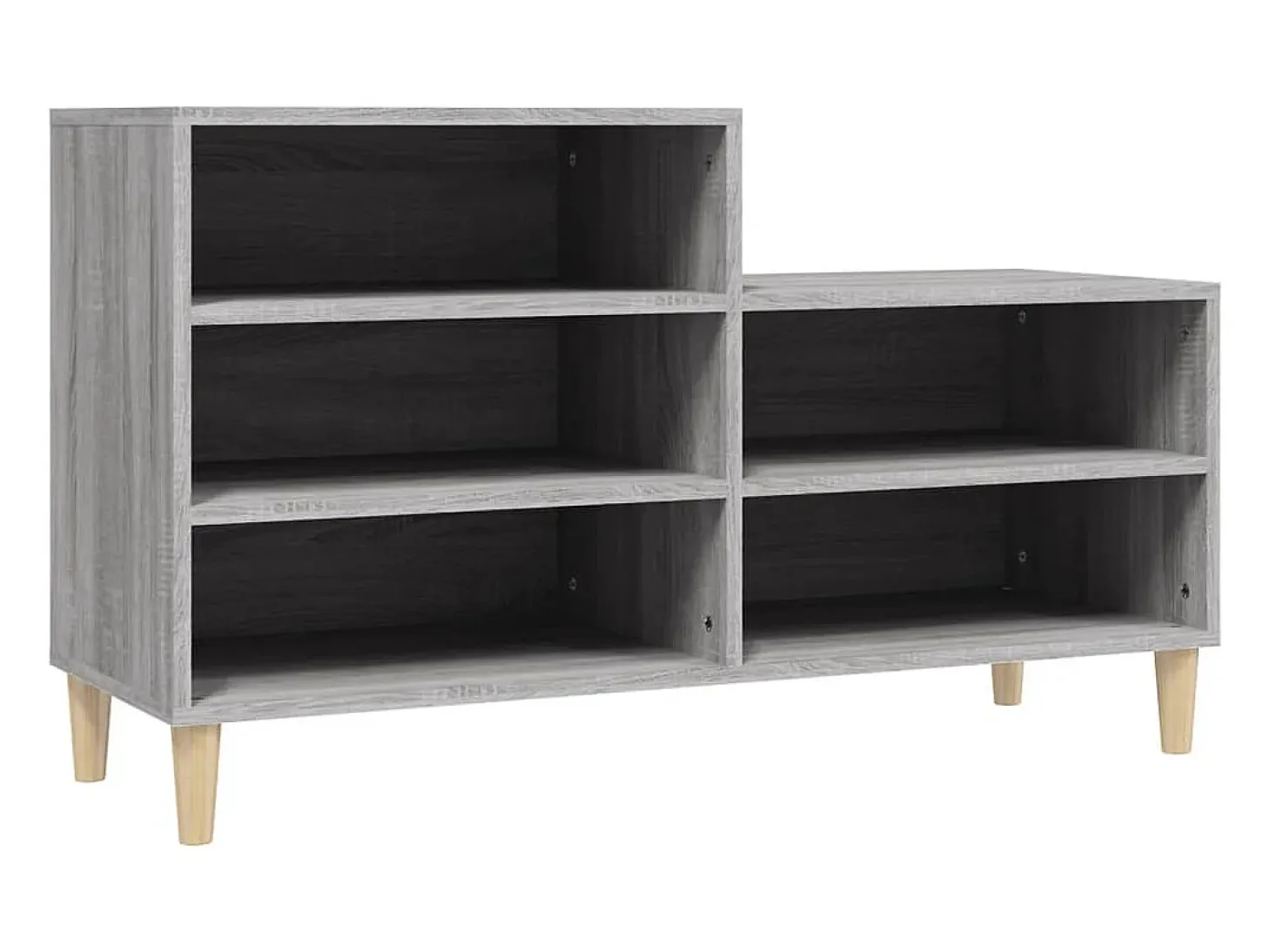 Zapatero Sonoma gris 102x36x60 cm Madera de ingeniería