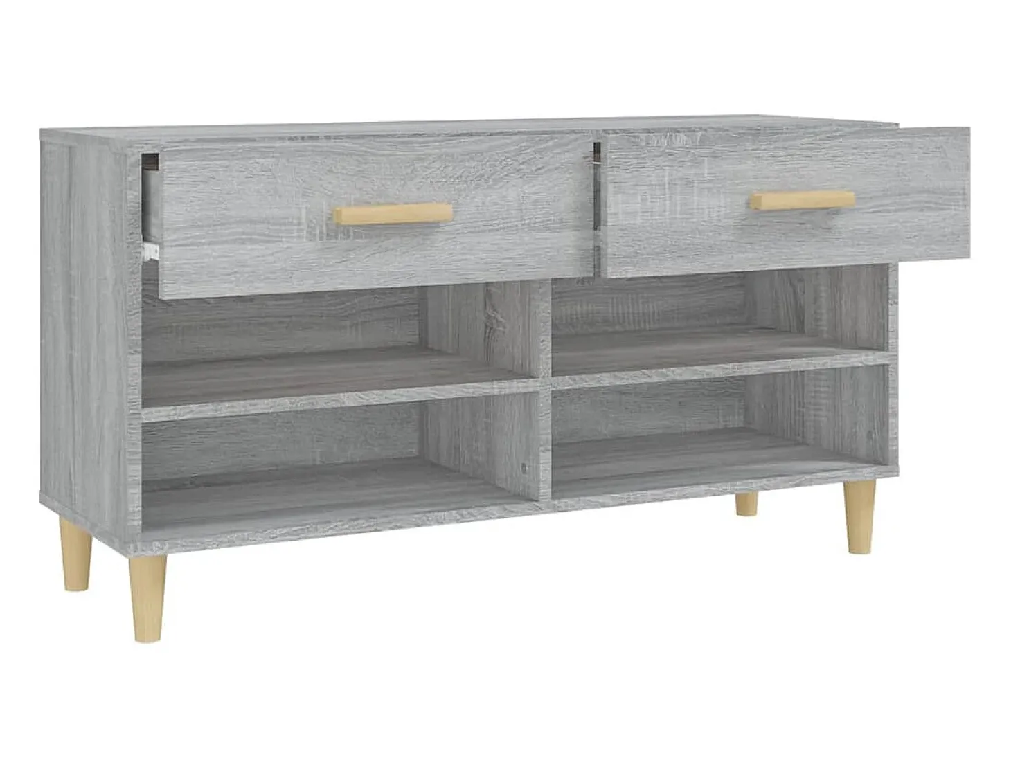 Zapatero Sonoma gris 102x35x55 cm Madera de ingeniería