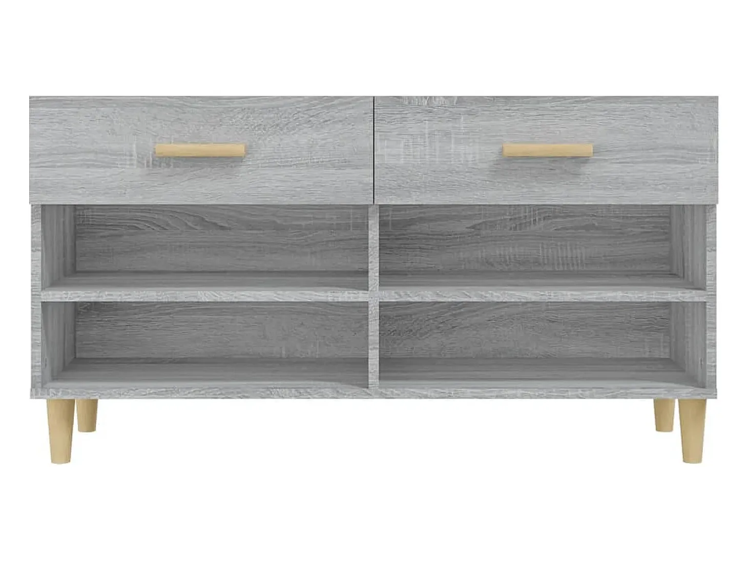 Zapatero Sonoma gris 102x35x55 cm Madera de ingeniería