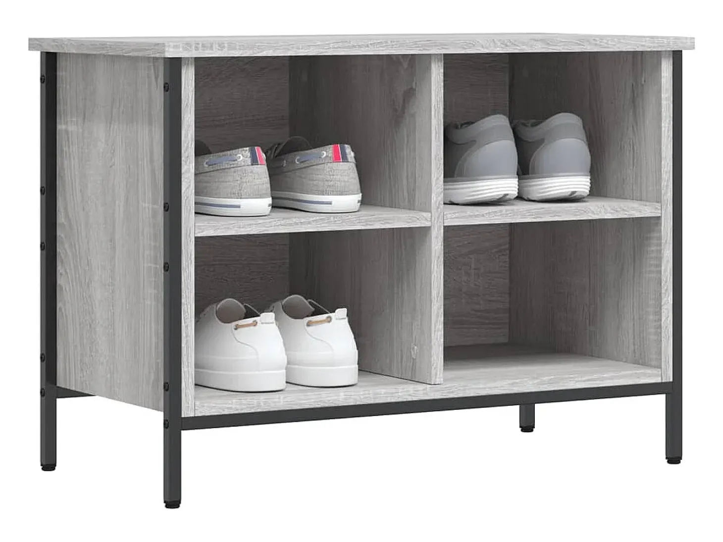 Zapatero Sonoma gris 69x35x50 cm madera de ingeniería