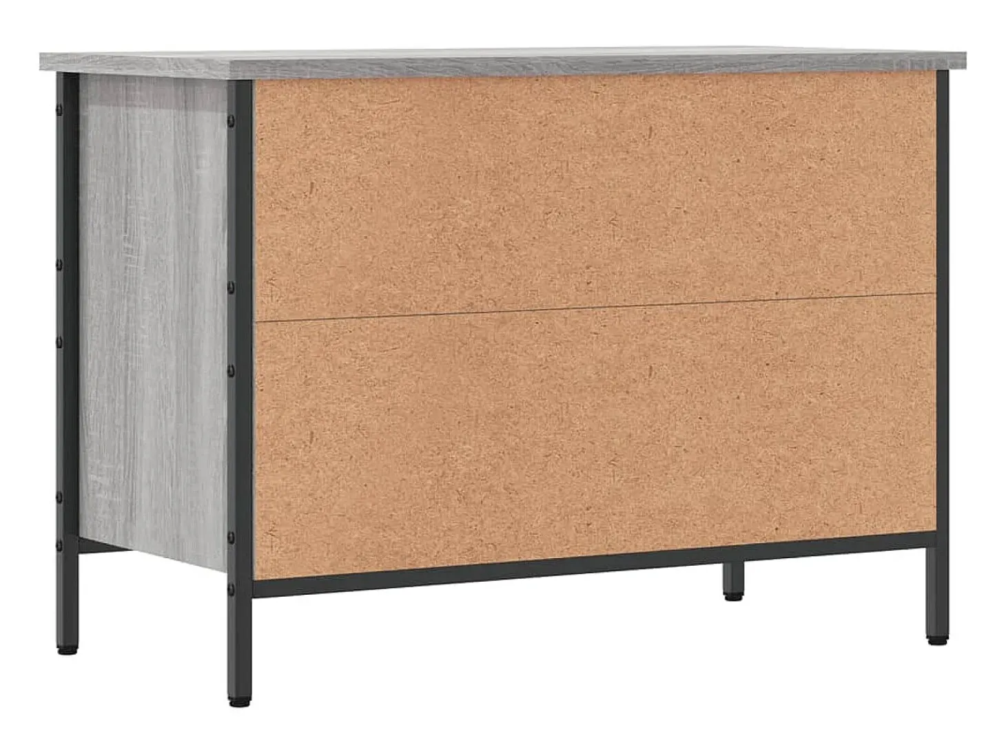 Zapatero Sonoma gris 69x35x50 cm madera de ingeniería