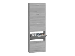 Zapatero Sonoma gris 59x17x169 cm Madera de ingeniería